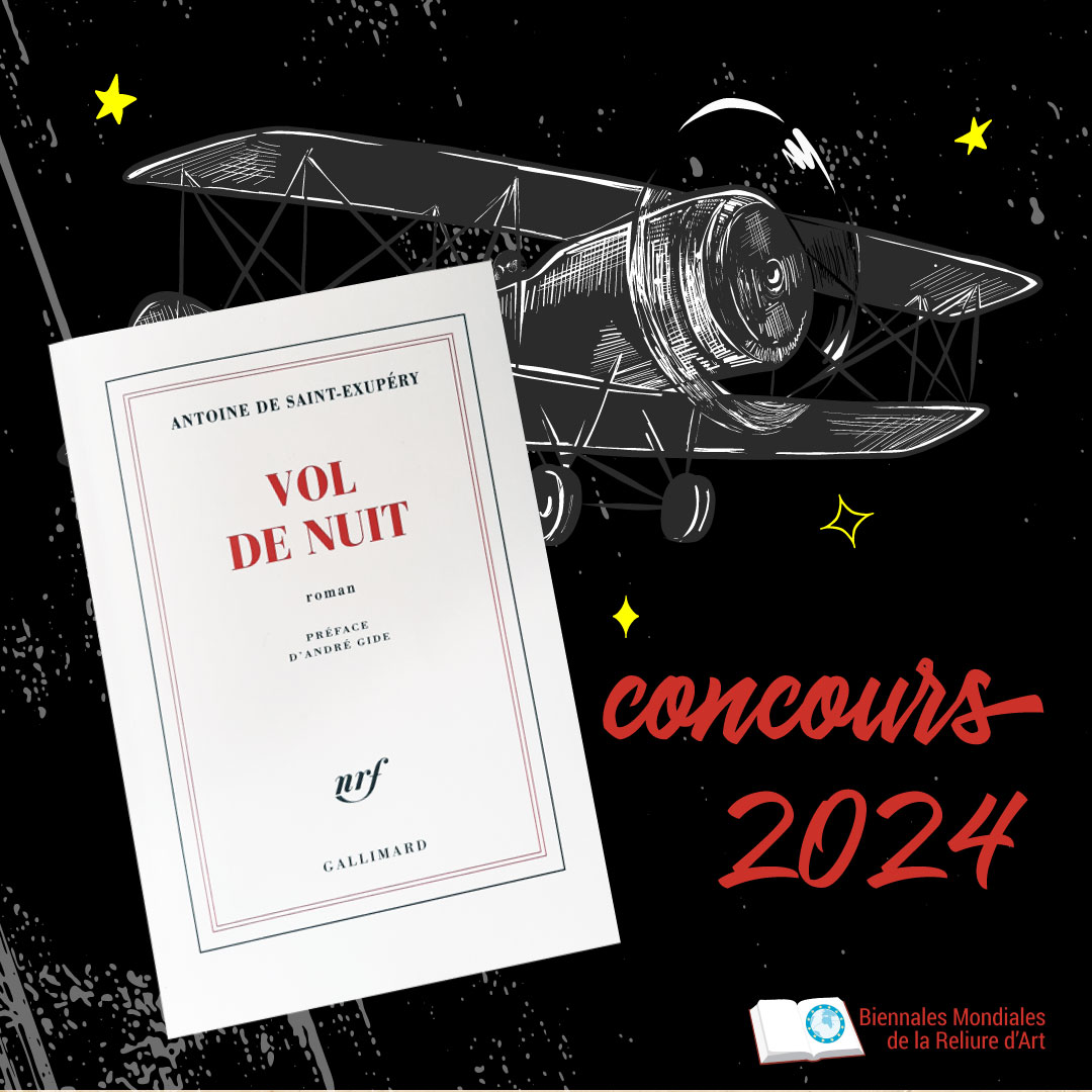 2024 - Inscription au concours et livre à relier Vol de nuit, A. de Saint-Exupery